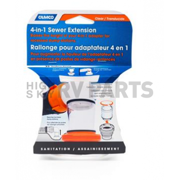 Camco Sewer Hose Connector - 4-In-1 Sewer Extension - 39735-1