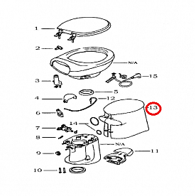 Protect All Toilets Style Pls High Shroud-Bone - 34140