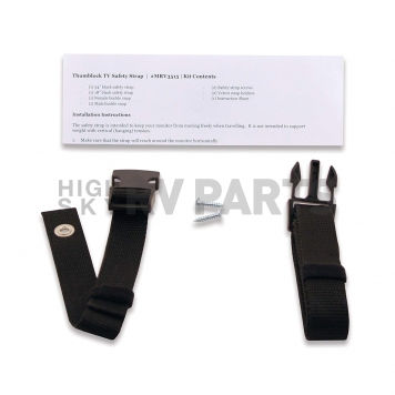 Ready America TV Safety Strap With Velcro And Screws - MRV3515-1