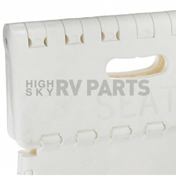 B&R Plastics Step Stool - Folding Neat Seat 15" White  152-6WH-1