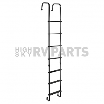 Universal Ladder Rear Door 7 Steps Black - LA-401BA-2