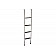Aluminum Ladder Universal  60'' with 1'' Hook and 4 Step - 501B