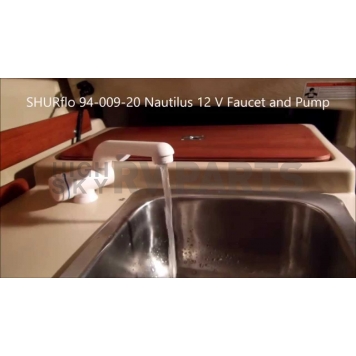 SHURflo Faucet for Model 100 Nautilus Pumps White Plastic 94-009-10-4