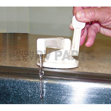 Zebra RV Fresh Water Hand Pump & Faucet Colonial White Color R3700C -3