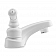Dura Faucet Classical Series 2 Teapot Handle White Plastic for Lavatory DF-PL700C-WT