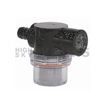 SHURflo Fresh Water Pump Strainer Twist-On, 1/2 inch Hose Barb In x 1/2 inch F Swivel Out 255-323 -3