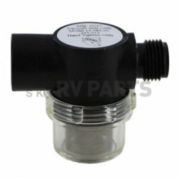 SHURflo Fresh Water Pump Strainer 1/2 inch NPSM Inlet x 1/2 inch NPSM Outlet - 255-313-2