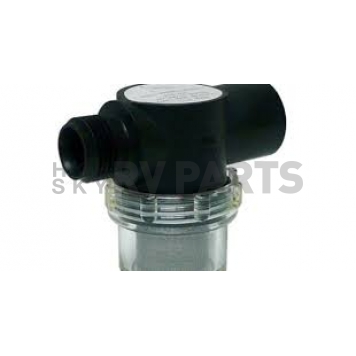 SHURflo Fresh Water Pump Strainer 1/2 inch NPSM Inlet x 1/2 inch NPSM Outlet - 255-313-2