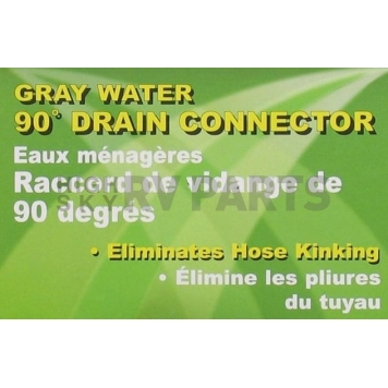 Valterra Gray Water Drain Adapter 90 Degree Swivel - T01-0091VP-5