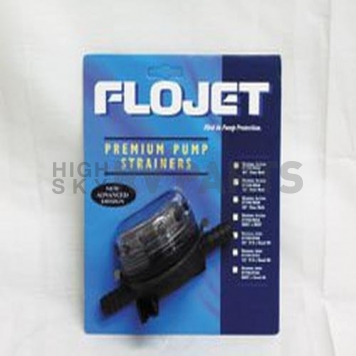 FloJet In-Line Strainer-Filter 1/2 inch Inlet x 1/2 inch Hose Barb Outlet 01740002A -1