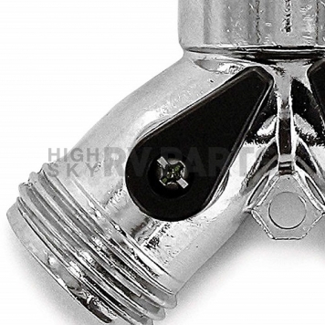 Fresh Water Double Hose Connector Metal with Shut off Valves-4