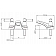 Dura Faucet 2 Lever Designer Handle Chrome Plastic for Lavatory DF-PL700L-CP