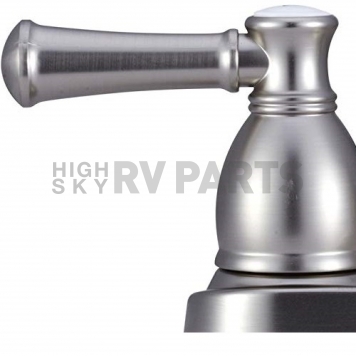 Dura Faucet Designer Series 2 Lever Handle Silver Plastic for Lavatory DF-PL700L-SN-6