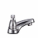 Dura Faucet Designer Series 2 Lever Handle Silver Plastic for Lavatory DF-PL700L-SN