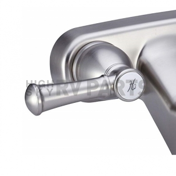 Dura Faucet Designer Series 2 Lever Handle Silver Plastic for Lavatory DF-SA110L-SN-3