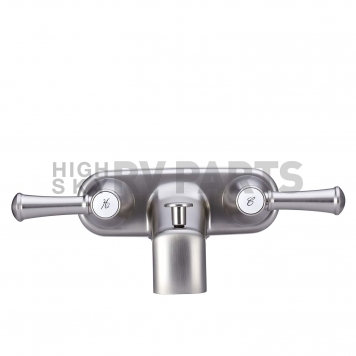 Dura Faucet Designer Series 2 Lever Handle Silver Plastic for Lavatory DF-SA110L-SN-5