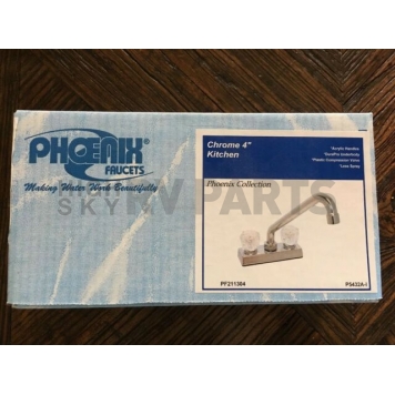 Phoenix Products Faucet 2 Handle Chrome Plastic for Kitchen PF211304-2
