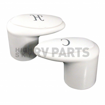 Phoenix Products Faucet Handle White Acrylic Set Of 2 White for Catalina PF287030-2