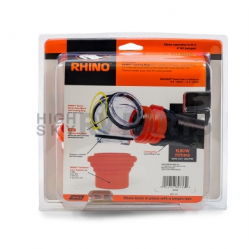 Camco RhinoFLEX Sewer Hose 4-in-1 Connector - Swivel Elbow Fitting - 39733 -12