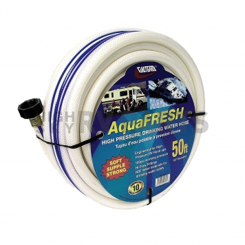 Valterra AquaFRESH RV Fresh Water Hose, 5/8″ X 50′, White - W01-6600 -2