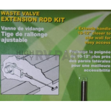Valterra Sewer Waste Valve Handle Extension - Adjust 10 to 12 Inch - T1046-10VP-4