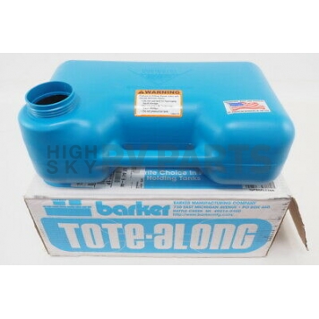 Barker TOTE-ALONG Portable Waste Holding Tank 5 Gallon 20 inch x 12 inch x 8 inch - 10887 -1