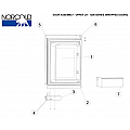 1200AC Upper Door Assy LH - Wrap