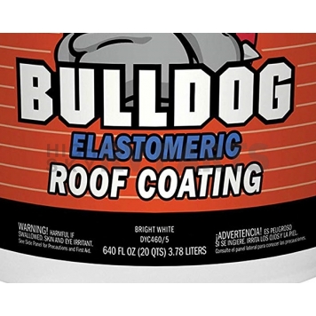 Dyco Bulldog RV Elastomeric Roof Coating White 5 Gallon-1