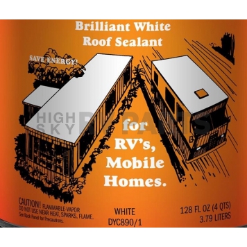 Dyco SHIELD & SEAL Brilliant White Roof Sealant White 1 Gallon-1