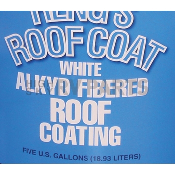 Heng's Industries RV Roof Coating White Fibered 5 Gallon-1