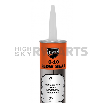 Dyco Paints Roof Caulk Sealant Flow Seal 11 oz. Ivory-1