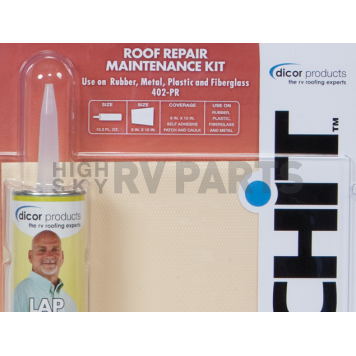 Dicor Corp. Patchit RV Roof Repair Maintenance Kit 14.5 inch x 10.5 inch x 2.5 inch-1