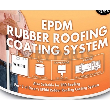 Dicor Corp. EPDM Roof Acrylic Coating White 1 Gallon-1
