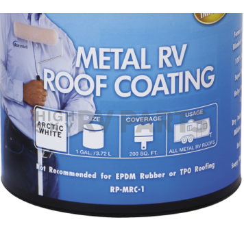 Dicor Corp. Elastomeric Metal RV Roof Coating White - 1 Gallon-1