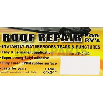 CoFair Product Roof Repair Tape   6 Inch x 24 Feet- RQR624-3