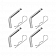 Reese Trailer Hitch Pin Clip OEM Series Set Of 4 58053 