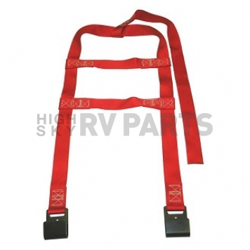 Ultra-Fab Tie Down Strap Fits 14 Inch To 16 Inch Tires 5000LB  Red-4