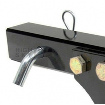 Blue Ox 2 inch Trailer Hitch Receiver Tube Adapter - 7 inch Drop/ Rise - 12 inch Length - BX88241-4