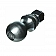 Tow Ready 2 inch Trailer Hitch Ball - 7500 GTW - 1 inch Diameter 2-1/8 inch Long Shank Zinc - 63910