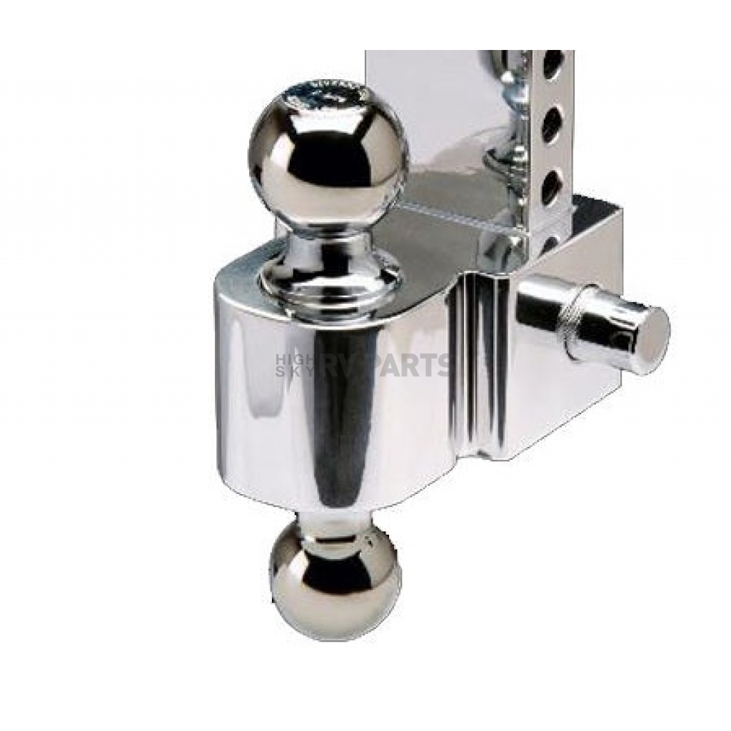 Fastway Flash 42-00-2600 E Series Adjustable Aluminum Ball Mount with 6 Inch Drop and Chrome Plated Balls 2 Inch Shank 