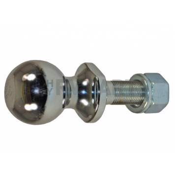 Tow Ready 1-7/8 inch Trailer Hitch Ball Chrome - 2K GTW - 3/4 inch Diameter 2-3/8 inch Long Shank - 63812-6
