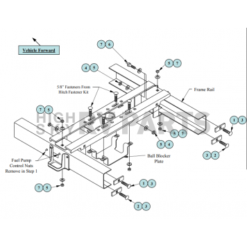 Draw-Tite Gooseneck Trailer Hitch Installation Rail Kit 2007-2015 Toyota Tundra-7
