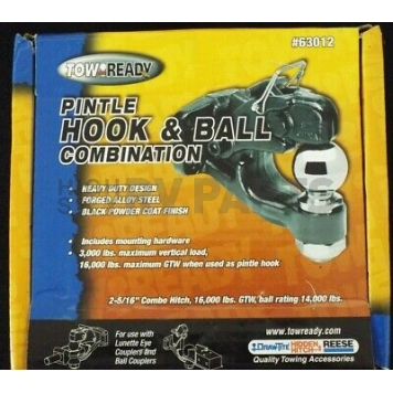 Tow Ready Pintle Hook Combo 16K with 2-5/16 inch Ball - 63012-12
