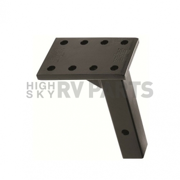 Tow Ready 12K Pintle Hook Mounting Plate - 2 inch Receiver 7-5/8 inch Shank - 63057-5