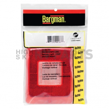 Bargman Trailer Light Lens for Vertical 84/ 85/ 86 Series Tail Lights Clear Center/ Red Border-5
