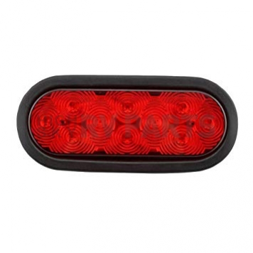 Bargman Trailer Stop/Tail/Turn Light LED with Red Lens Oval Horizontal -4