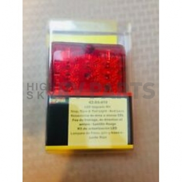 Bargman Trailer Stop/ Tail/ Turn Light LED Red Rectangular with Bulb Socket Plug-4