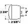 Peterson Mfg. Trailer Stop/ Turn/ Tail Light Incandescent Round Red 3-3/4 inch