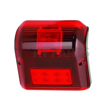 Bargman Trailer Side Marker Light with Red Lens with Black Base - 48-86-202-2