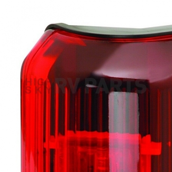 Bargman Trailer Side Marker Light with Red Lens with Black Base - 48-86-202-4